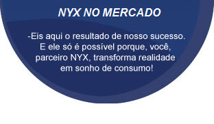 NYX no Mercado